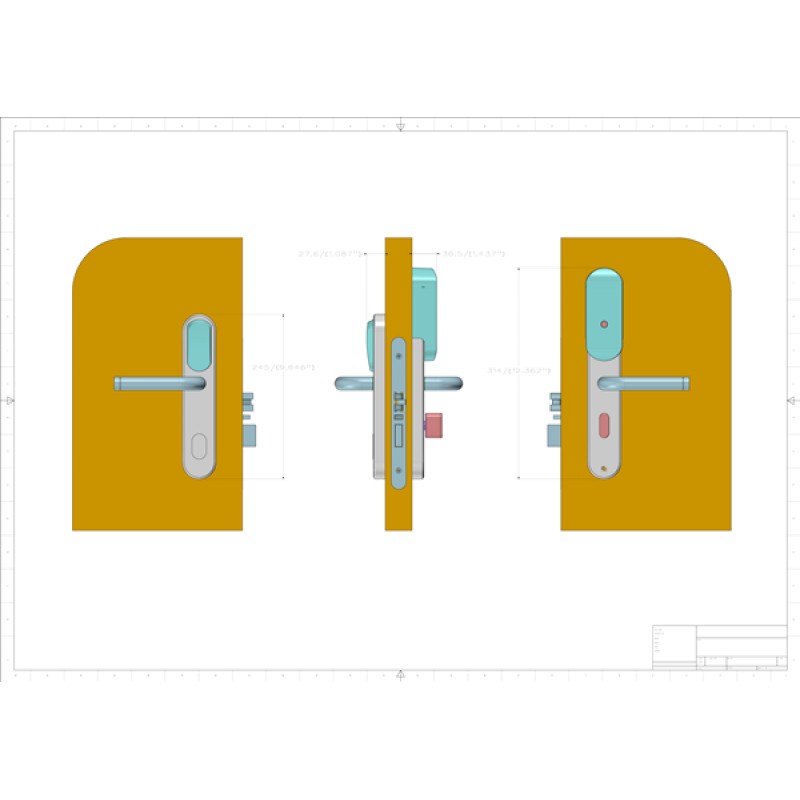 ELECTRONIC HOTEL CARD LOCK - GUARDIAN ELEGANT RFID