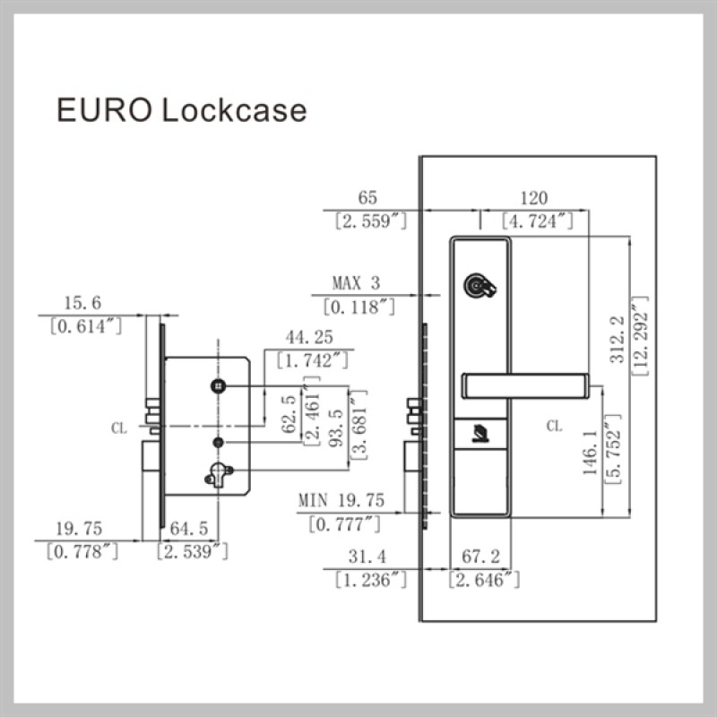 ELECTRONIC HOTEL LOCK -VISUAL III RFID (V5 SERIES)